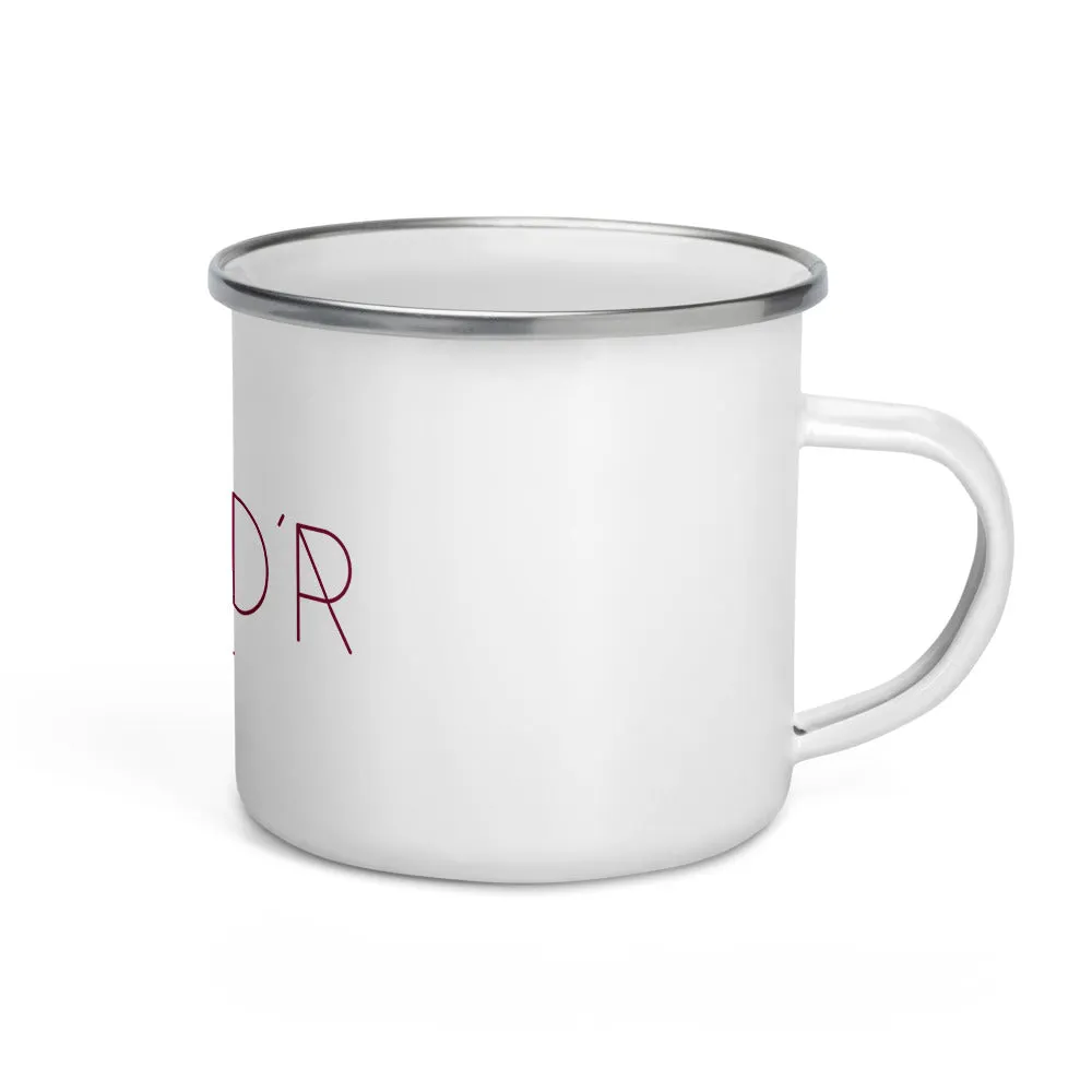 "Nomad'r- Burgundy" Enamel Mug