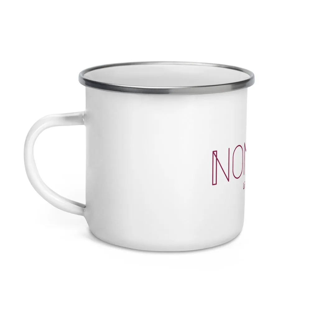 "Nomad'r- Burgundy" Enamel Mug