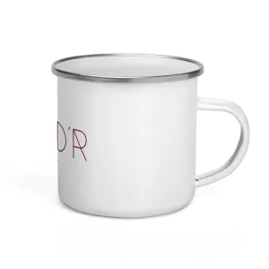 "Nomad'r- Burgundy" Enamel Mug