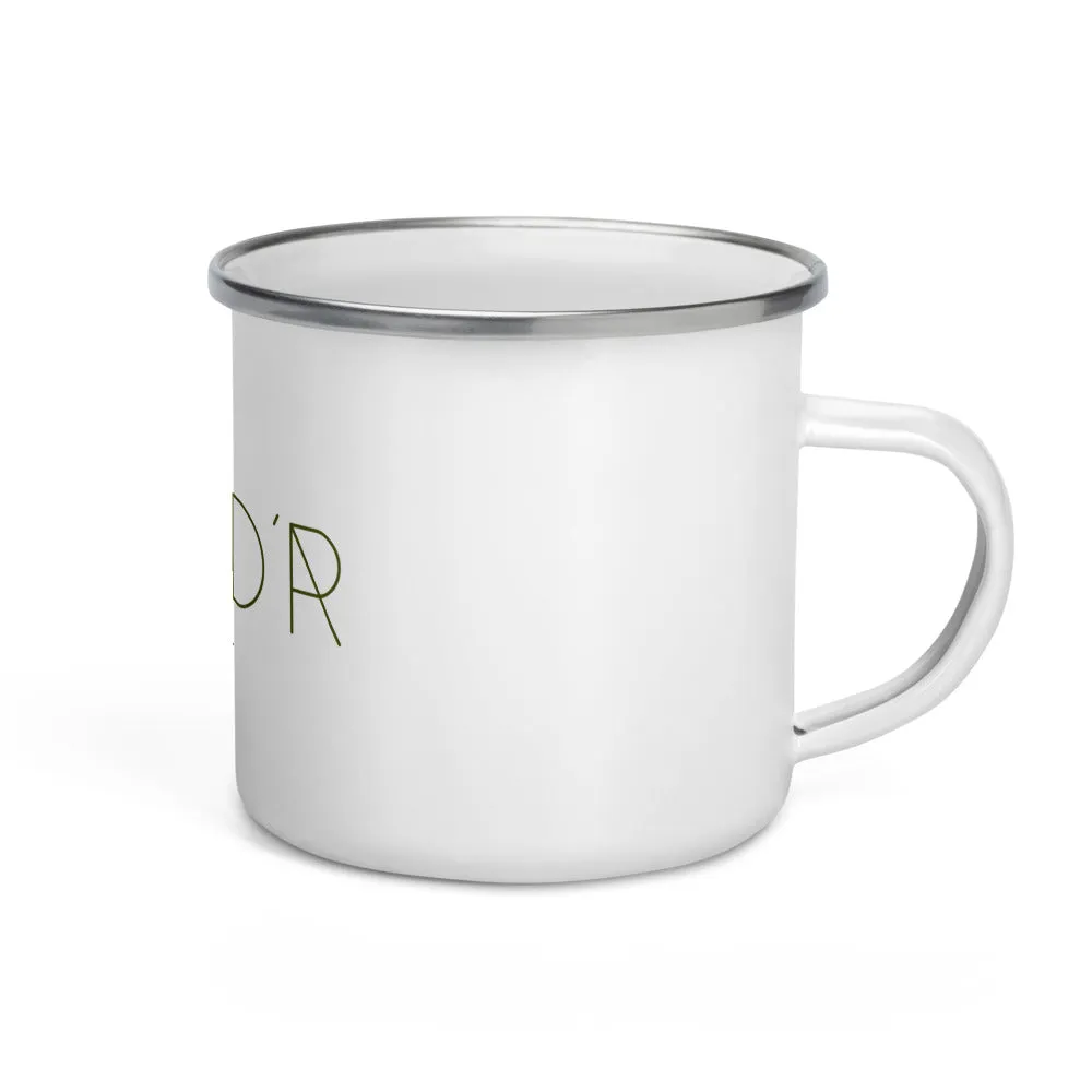 "Nomad'r- Olive" Enamel Mug