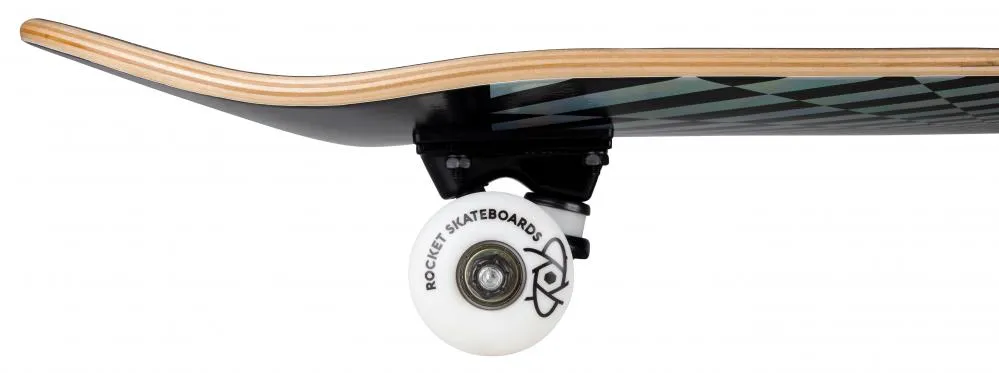 Rocket Prism Silver Foil Complete Skateboard - 7.75"