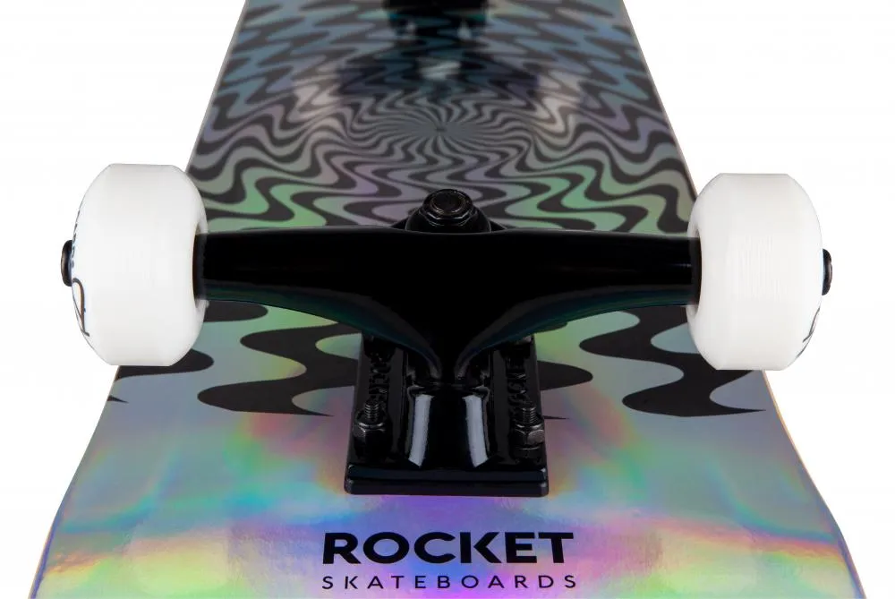 Rocket Warp Silver Foil Complete Skateboard - 8.0"