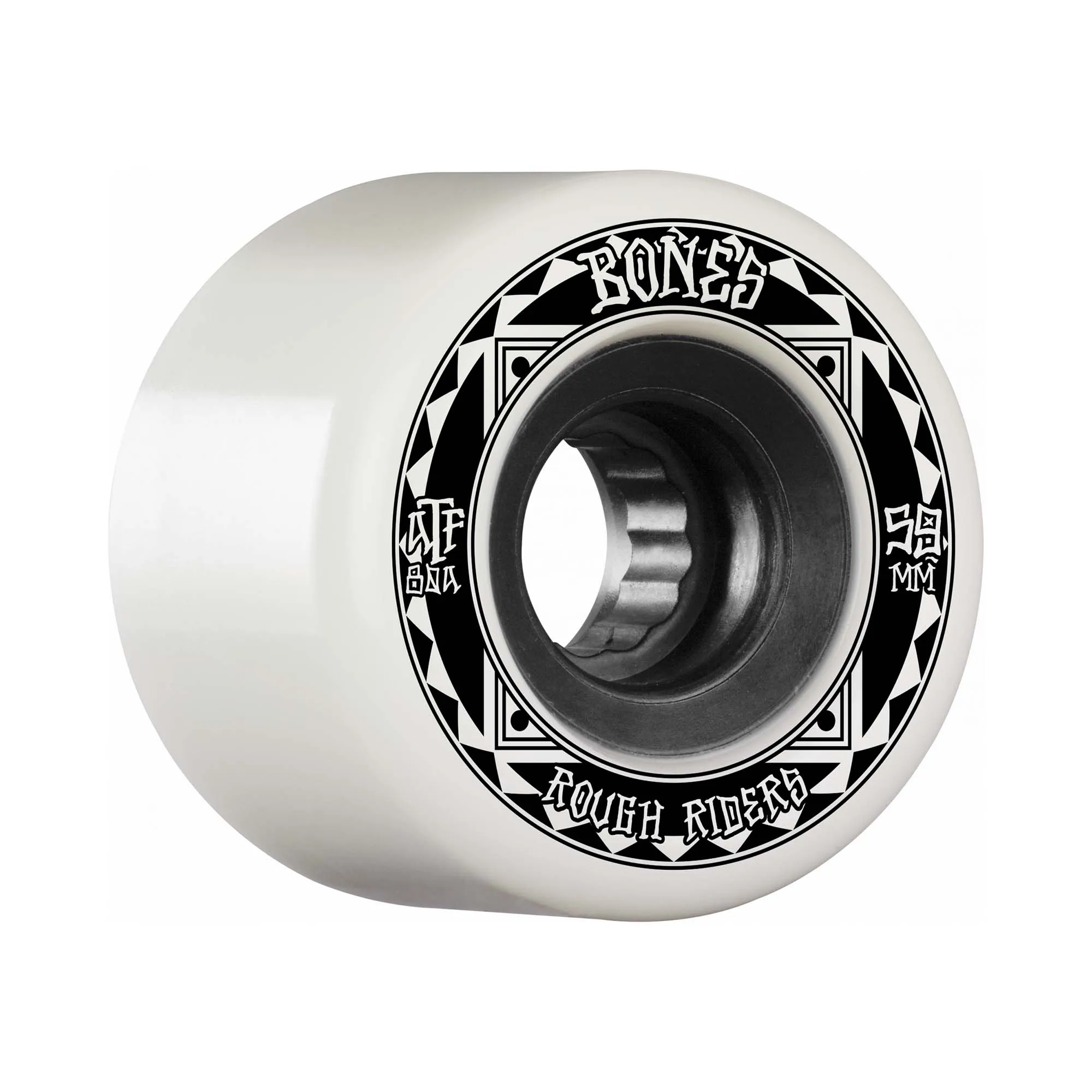Ruedas Skate Bones Rough Rider Runners White 59mm 80A Pack 4
