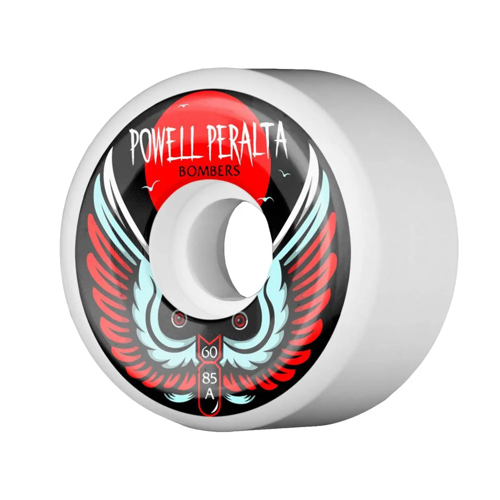 Ruedas Skate Powell Peralta Bomber III White 60mm 85A Pack 4