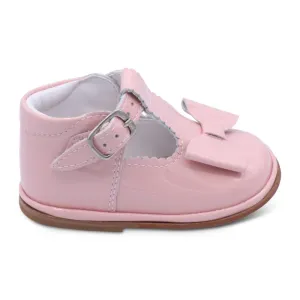 'Sabina' Girls Pink Patent T-Bar Shoes