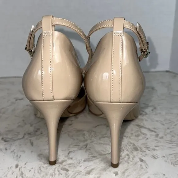 Sam Edelman Tia Nude Patent Leather Heel