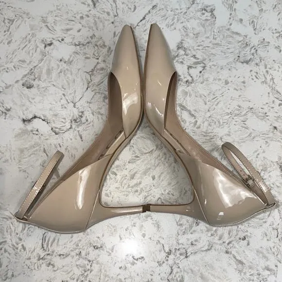 Sam Edelman Tia Nude Patent Leather Heel