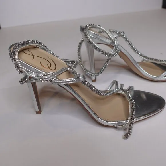 Sam Edelman Women's Granger Silver Metallic Heels Women's Size 10