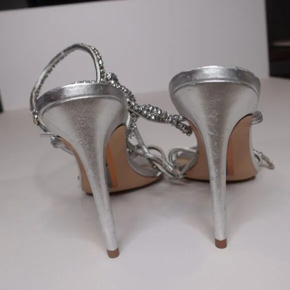 Sam Edelman Women's Granger Silver Metallic Heels Women's Size 10