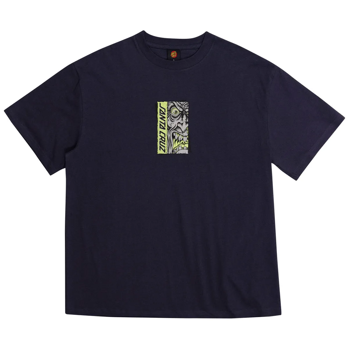 Santa Cruz - Roskopp Rigid Face Front Tee Navy