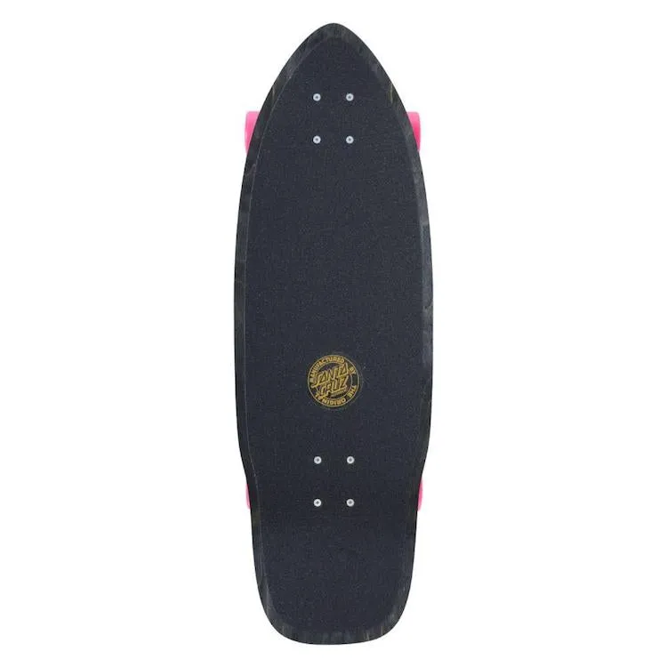 Santa Cruz X Carver Surf Skate Pink Dot Check Cut Back Complete Skateboard Cruiser 9.75" x 29.95"