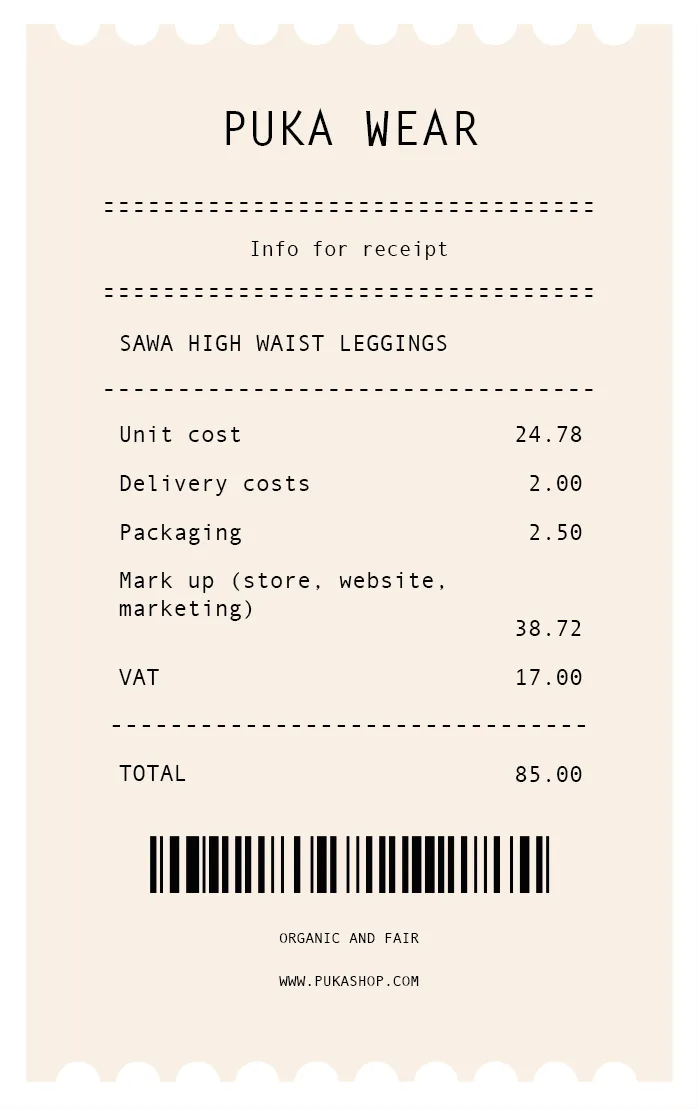 Sawa organic high waist leggings