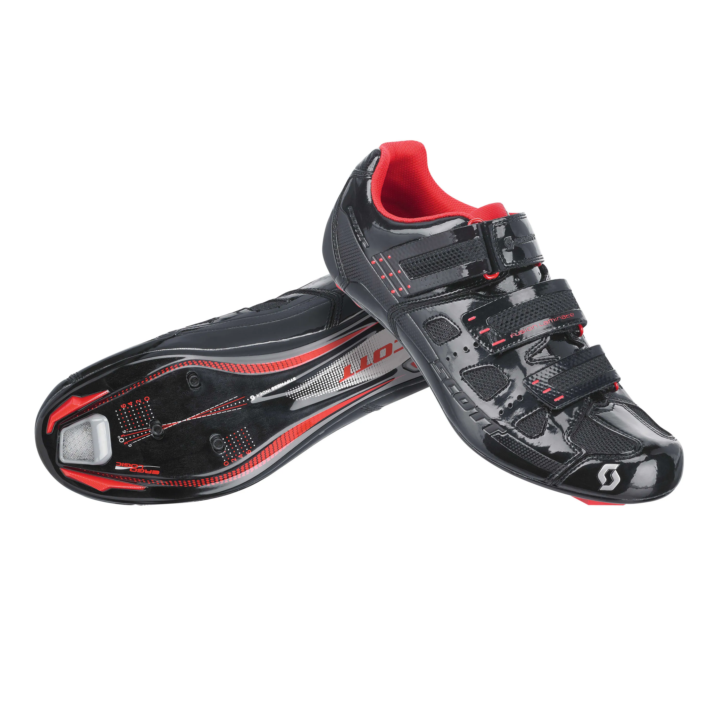 Scott Comp Road Shoes - Gloss Black / Red