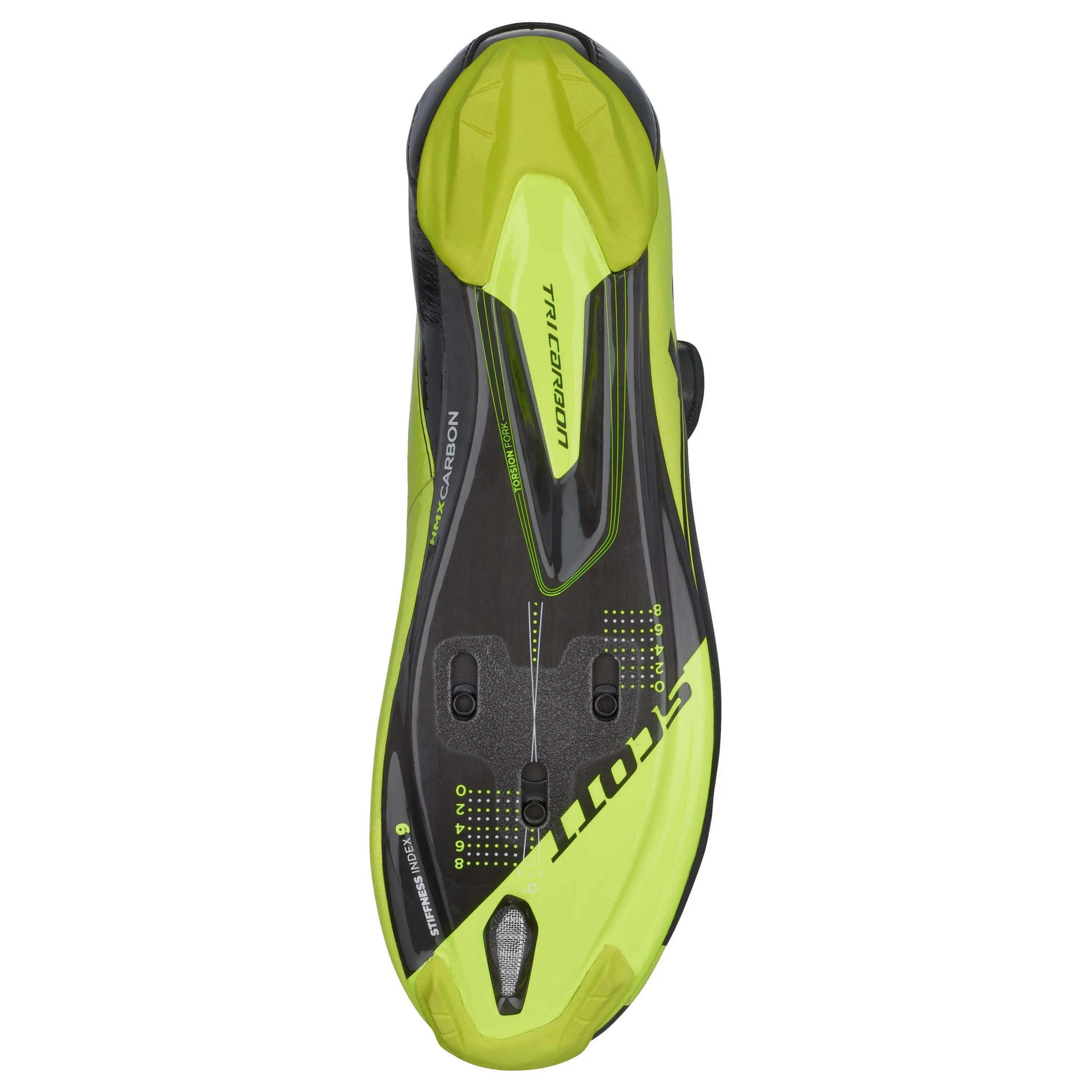 Scott Tri Carbon Shoes - Black / Neon Yellow