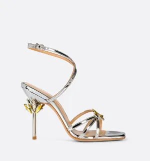 Sienna Dragonfly Sandal - Silver Mirror