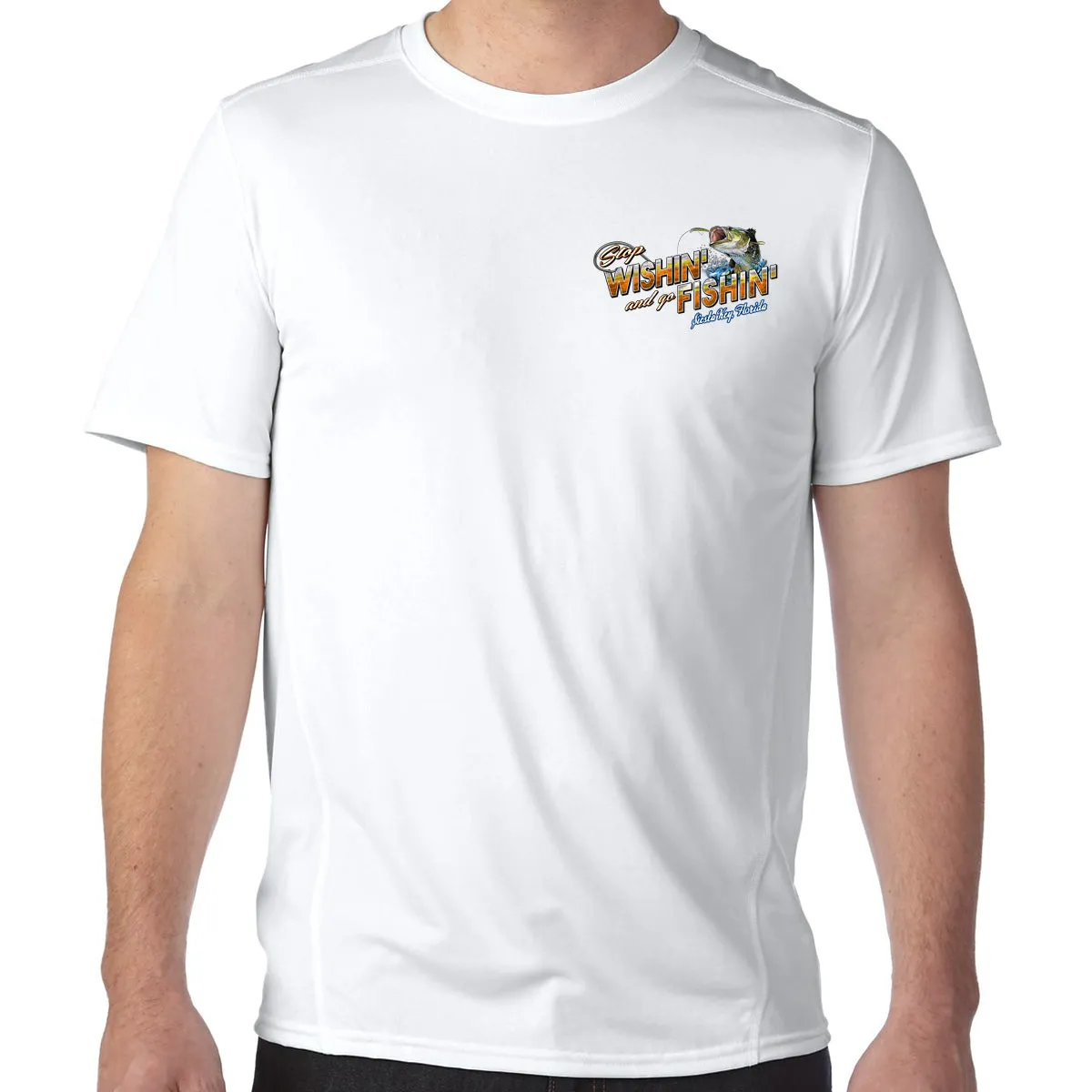 Siesta Key, FL Stop Wishin', Go Fishin' Performance Tech T-Shirt