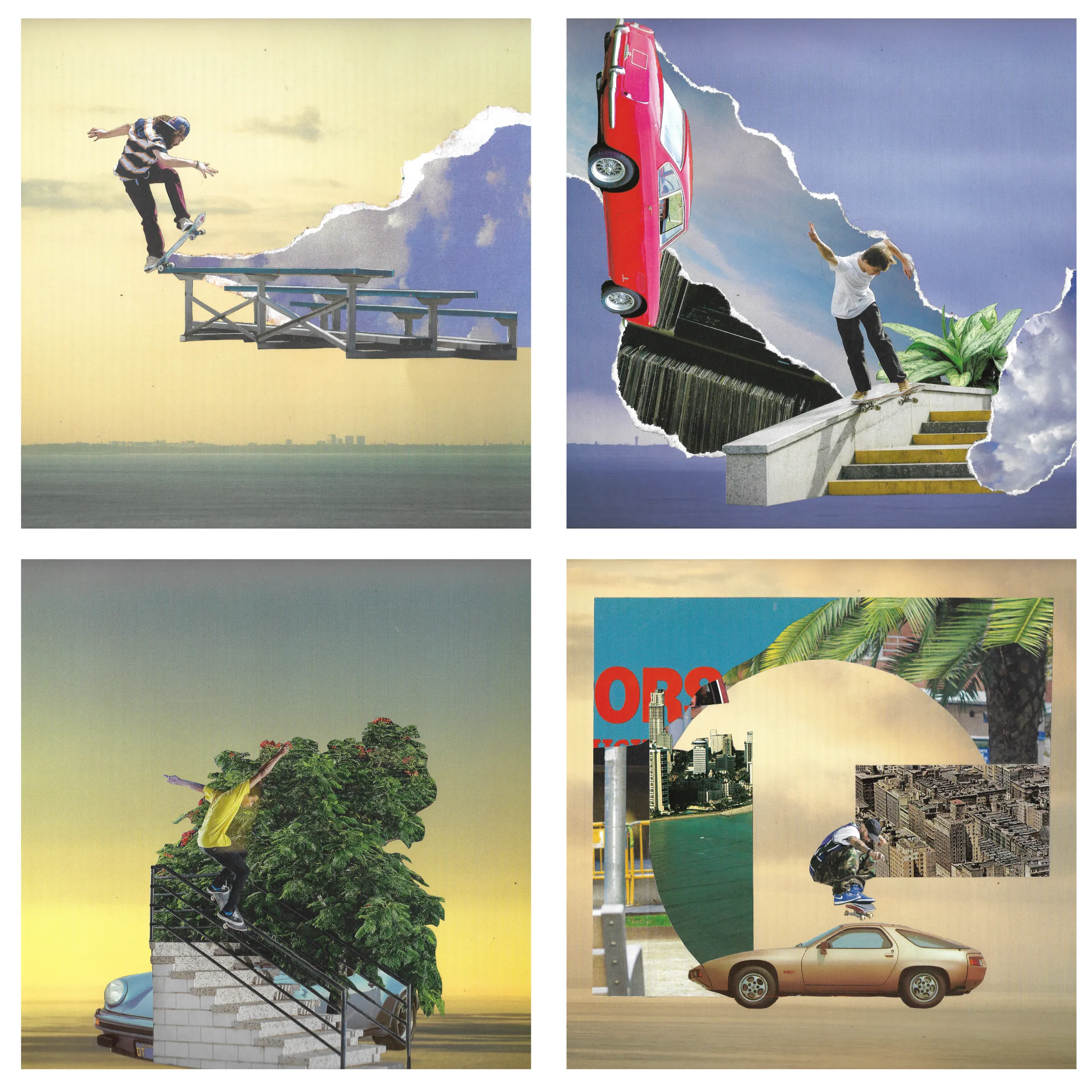Skate Bud Collage Collection - Original Artwork