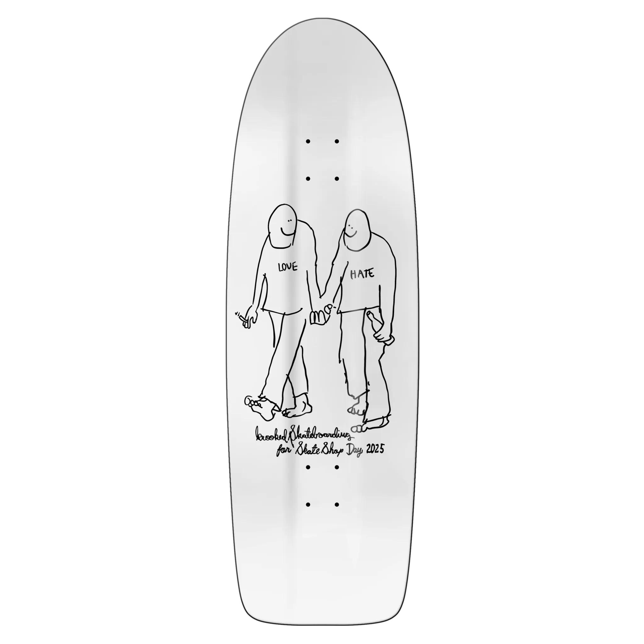 SKATE SHOP DAY 2025 x KROOKED Gonz Beamer LOVE skateboard deck - 10.75