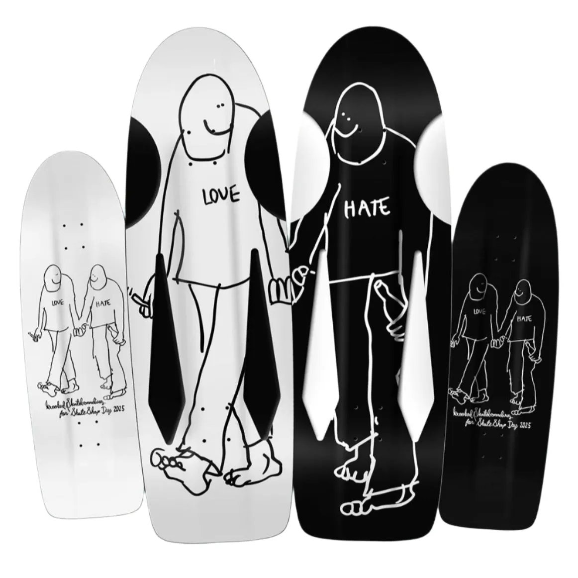 SKATE SHOP DAY 2025 x KROOKED Gonz Beamer LOVE skateboard deck - 10.75