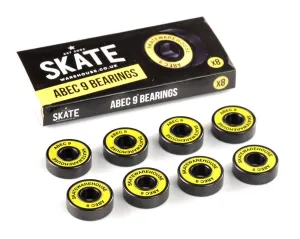 Skatewarehouse Abec 9 Skateboard Bearings
