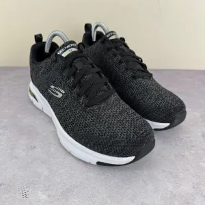 Skechers Shoes Mens Size 8 Arch Fit Paradyme Knit Athletic Sneakers Black 232041
