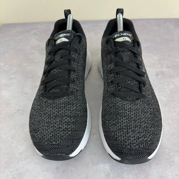 Skechers Shoes Mens Size 8 Arch Fit Paradyme Knit Athletic Sneakers Black 232041