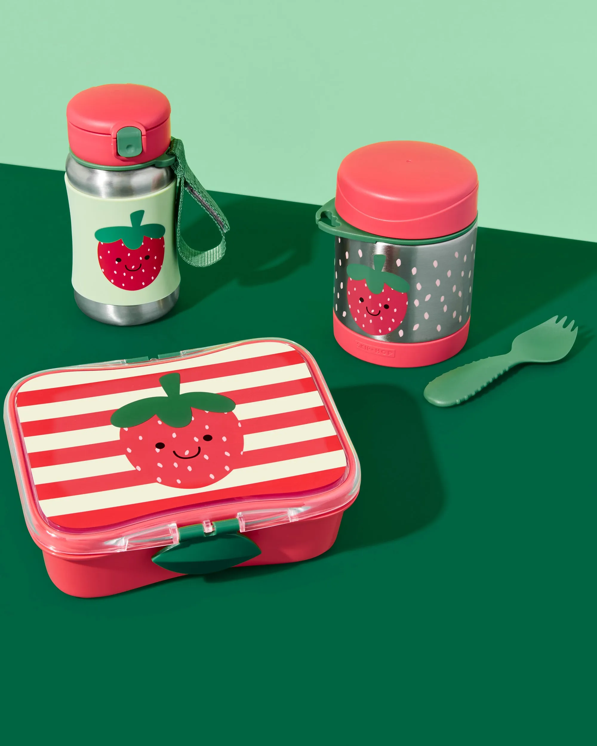 Skip Hop Spark Style Insulated Food Jar - Strawberry
