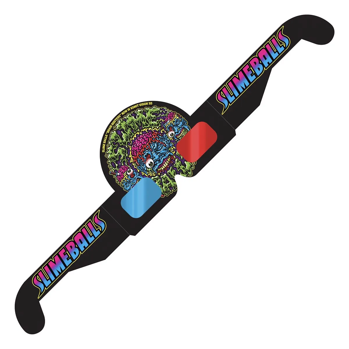 Slime Balls - Brain Busters 3D OG Slime Black 60MM 78A Skateboard Wheels