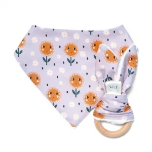 Smiling Sunflowers Bandana Bib