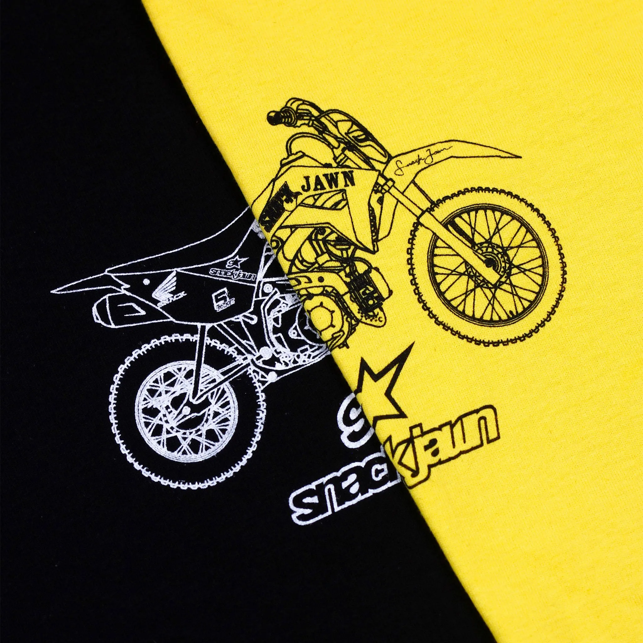 SNACK JAWN PIT BIKE TEE - BLACK