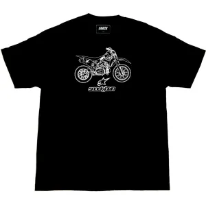 SNACK JAWN PIT BIKE TEE - BLACK