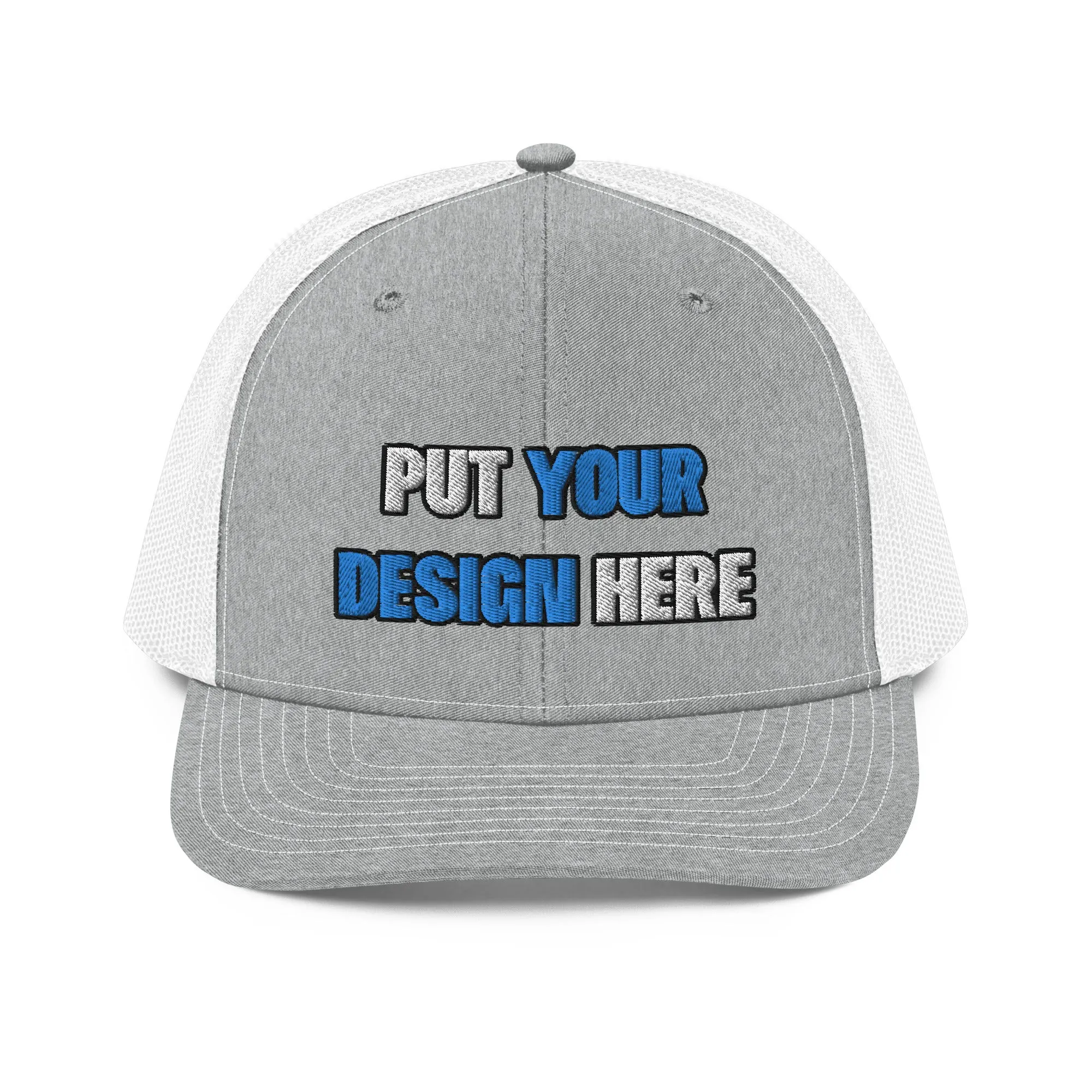Snapback Trucker Cap | Richardson 112 - put your design here | standard color - Flat Embroidery