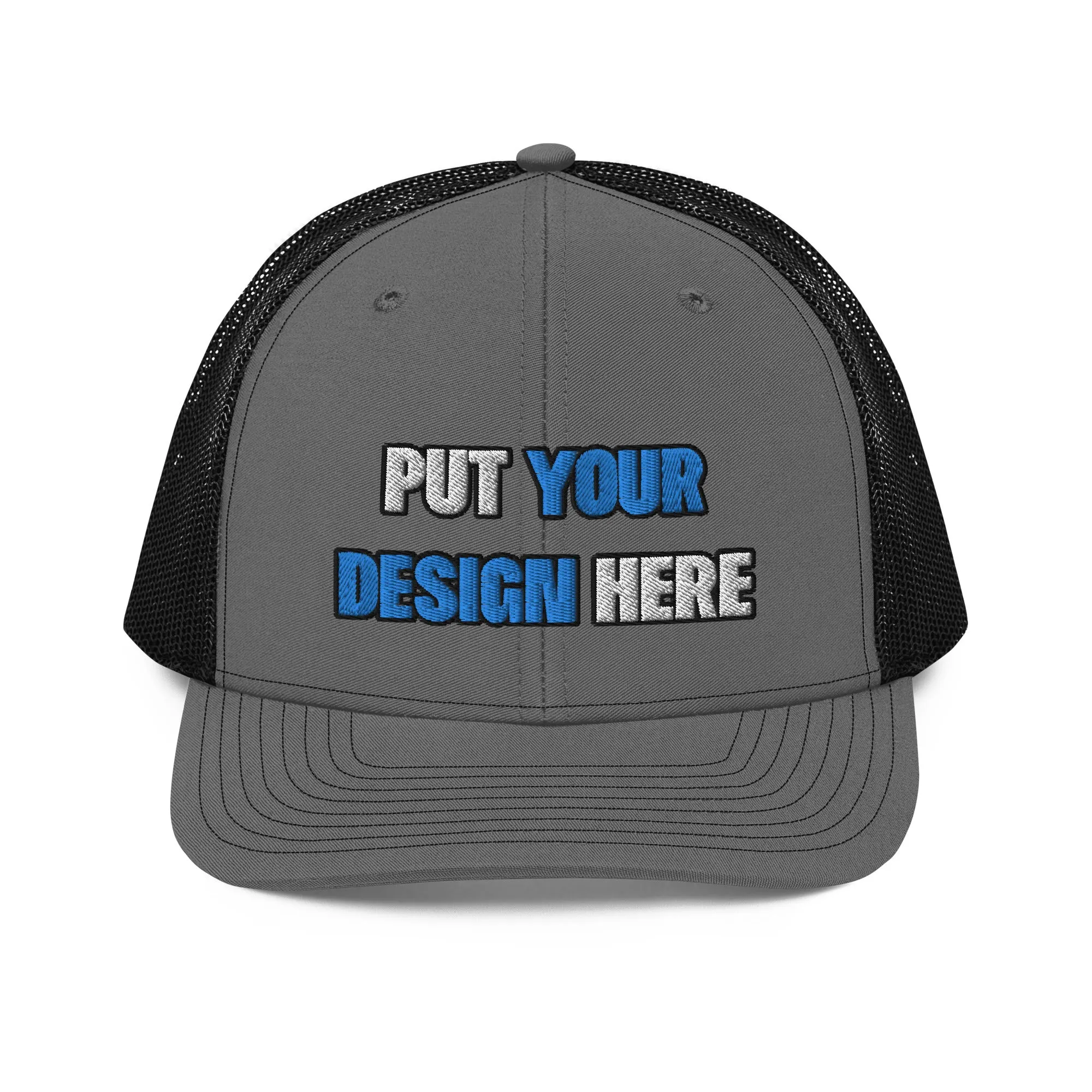 Snapback Trucker Cap | Richardson 112 - put your design here | standard color - Flat Embroidery