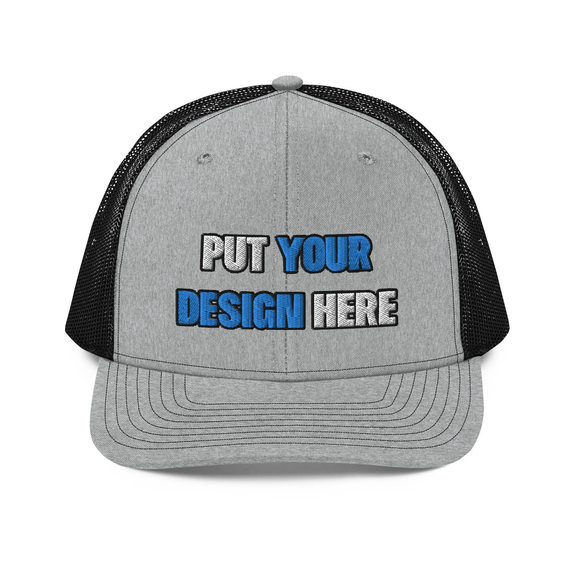 Snapback Trucker Cap | Richardson 112 - put your design here | standard color - Flat Embroidery