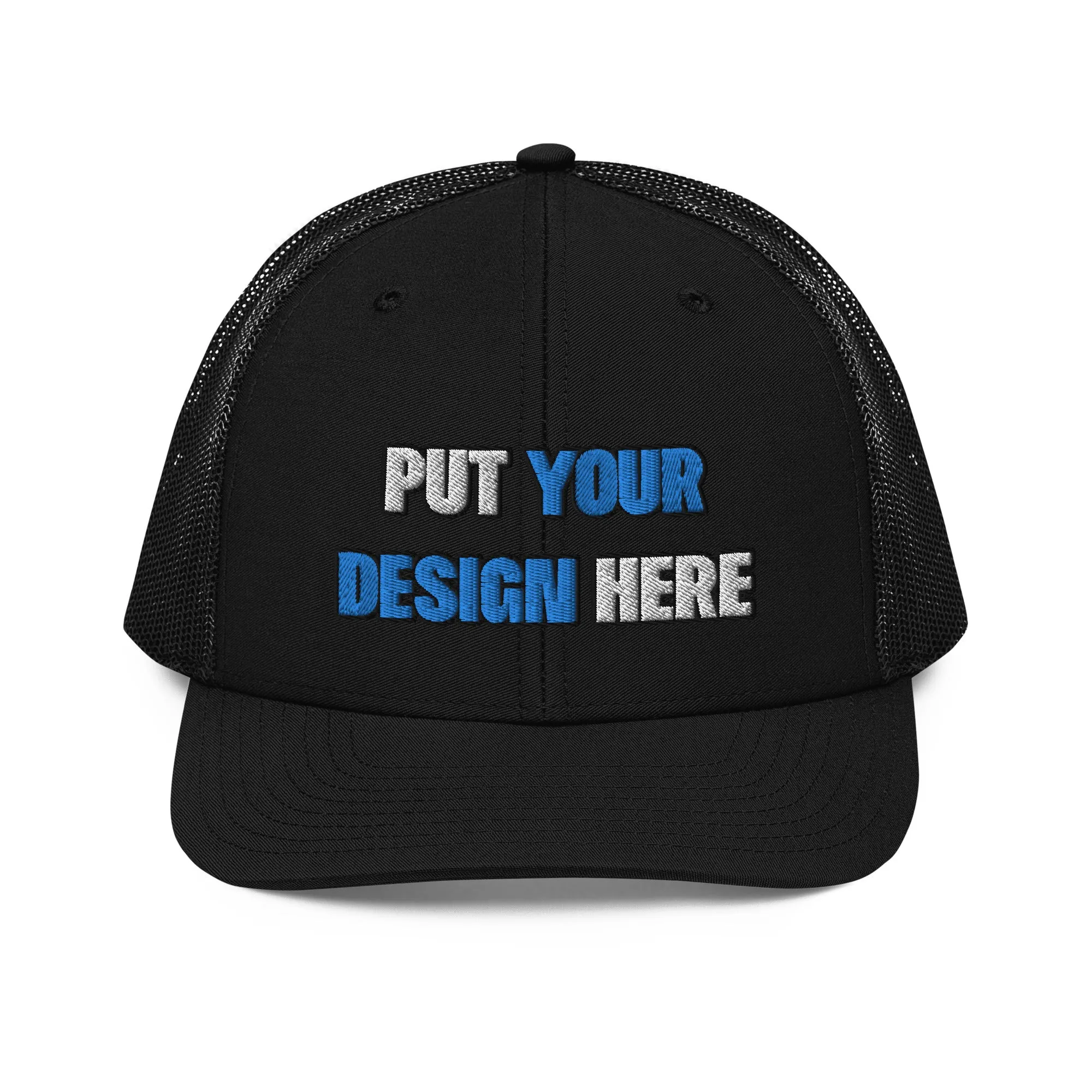 Snapback Trucker Cap | Richardson 112 - put your design here | standard color - Flat Embroidery