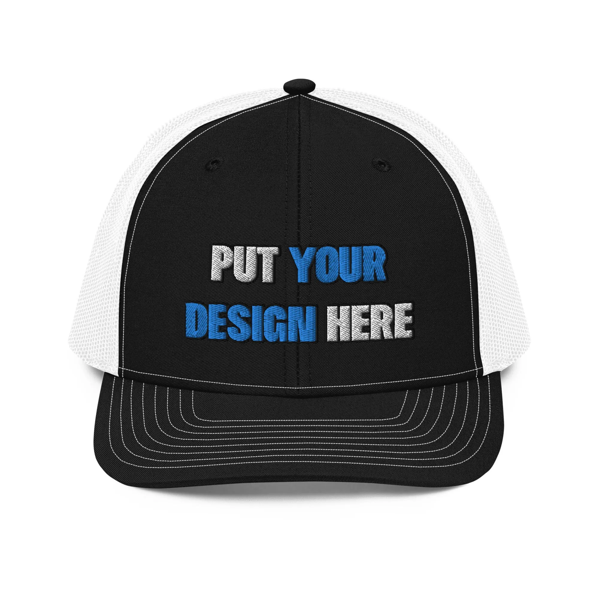 Snapback Trucker Cap | Richardson 112 - put your design here | standard color - Flat Embroidery