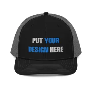 Snapback Trucker Cap | Richardson 112 - put your design here | standard color - Flat Embroidery