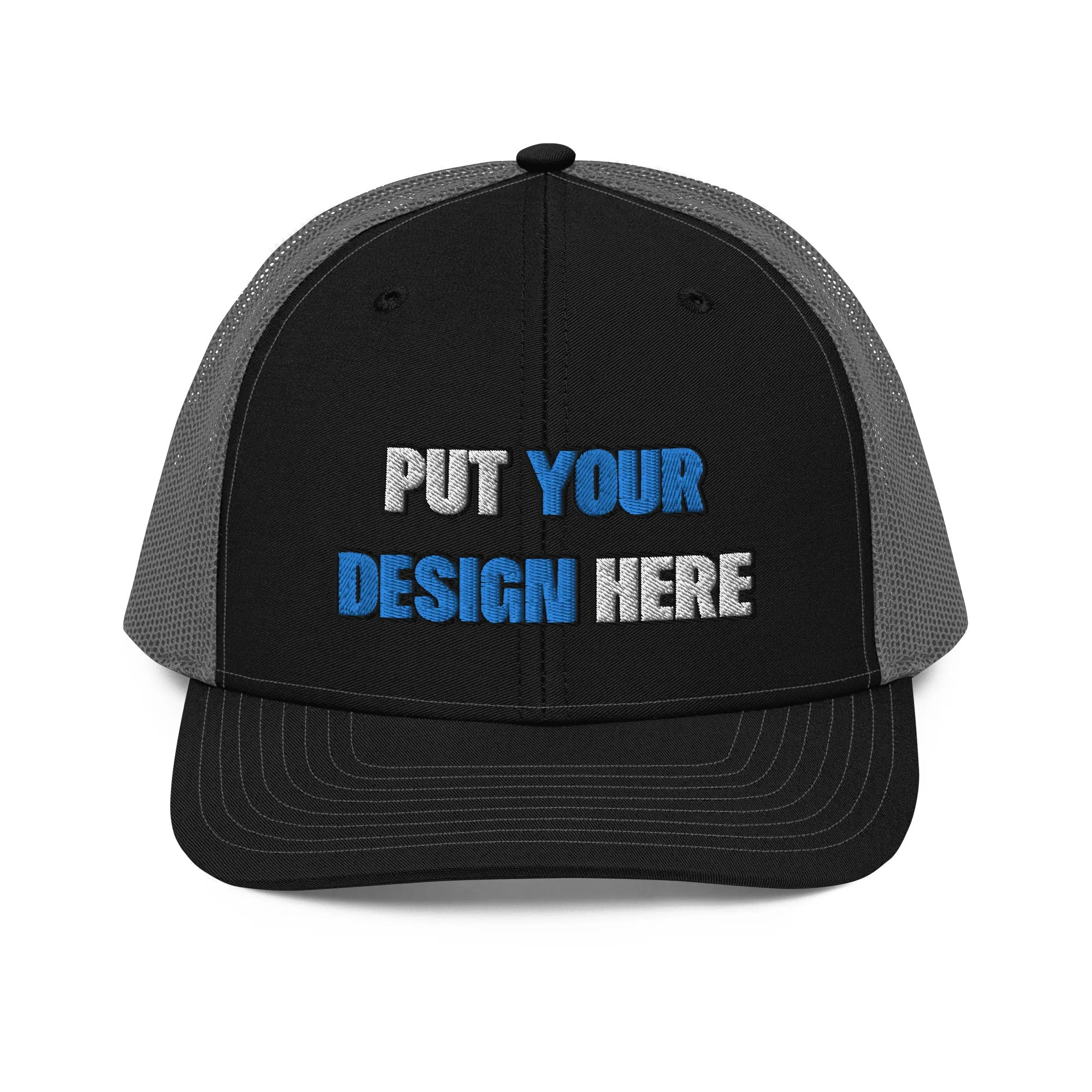 Snapback Trucker Cap | Richardson 112 - put your design here | standard color - Flat Embroidery