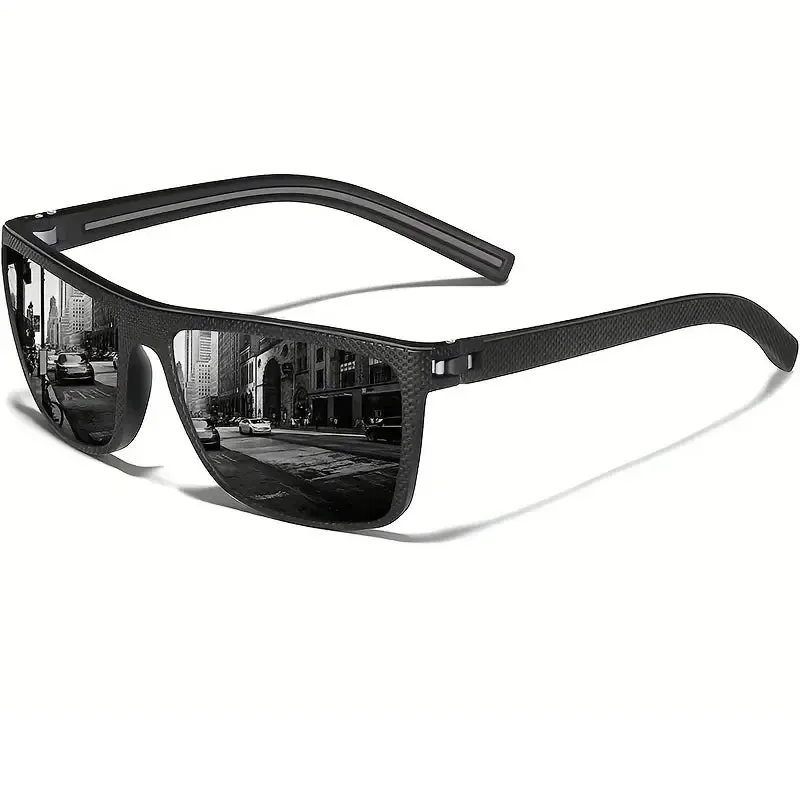 Square Polarized Sunglasses UV Protection Lightweight Frame for Men & Women