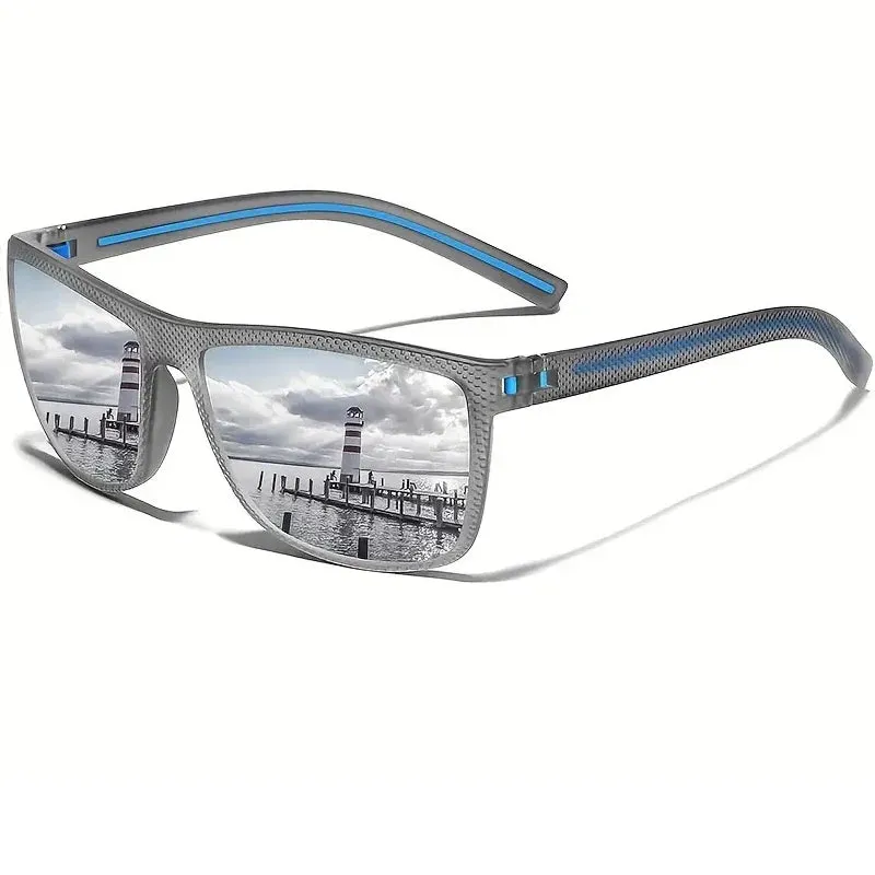 Square Polarized Sunglasses UV Protection Lightweight Frame for Men & Women
