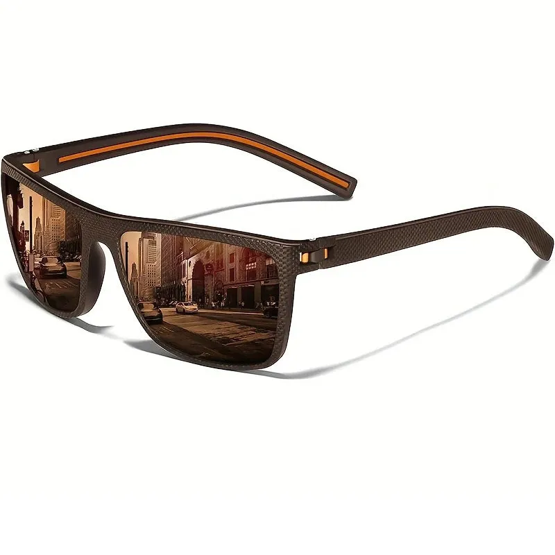 Square Polarized Sunglasses UV Protection Lightweight Frame for Men & Women