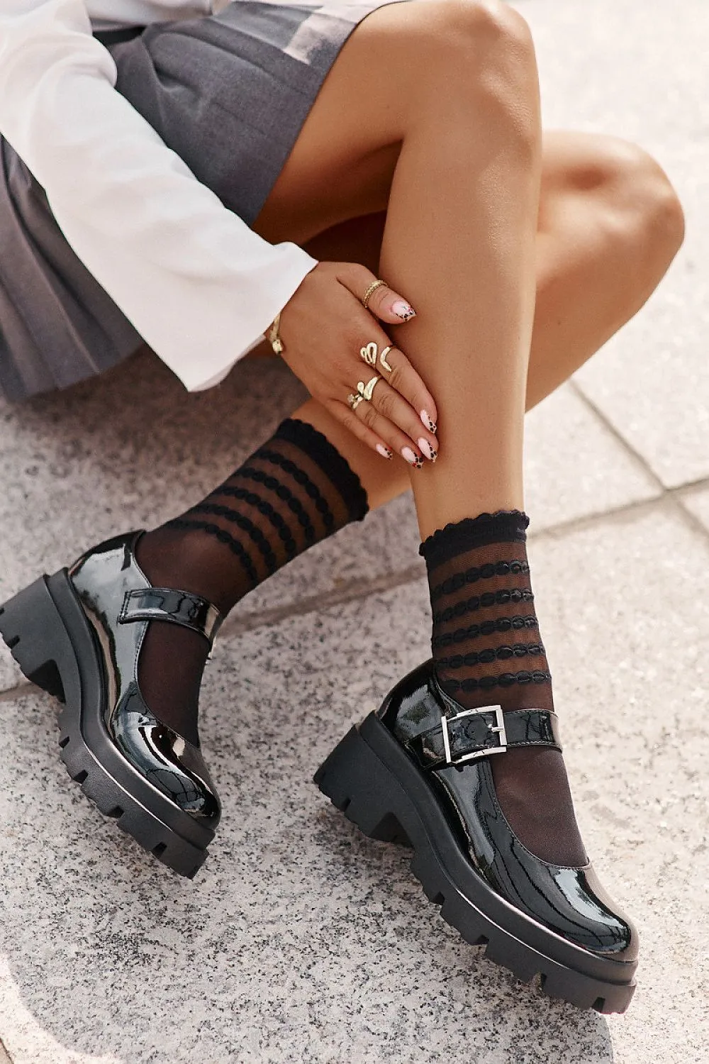 Stylish low shoes made of eco leather