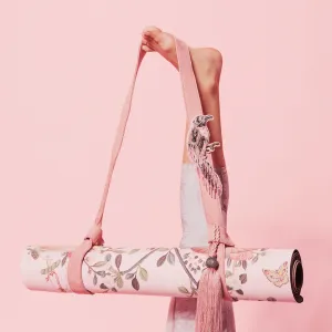 Sugarmat Pink Pampas Chinoise Carrier Yoga Strap