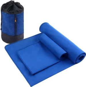 SUNLAND Toalla de yoga de microfibra absorbente de sudor suave antideslizante toalla de yoga caliente   toalla de mano 2 en 1 juego con bolsa de transporte, ideal para pilates Hot Yoga Bikram 24 pulgadas x 72 pulgadas