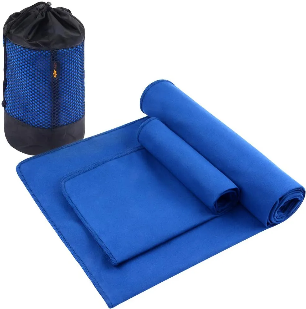 SUNLAND Toalla de yoga de microfibra absorbente de sudor suave antideslizante toalla de yoga caliente   toalla de mano 2 en 1 juego con bolsa de transporte, ideal para pilates Hot Yoga Bikram 24 pulgadas x 72 pulgadas