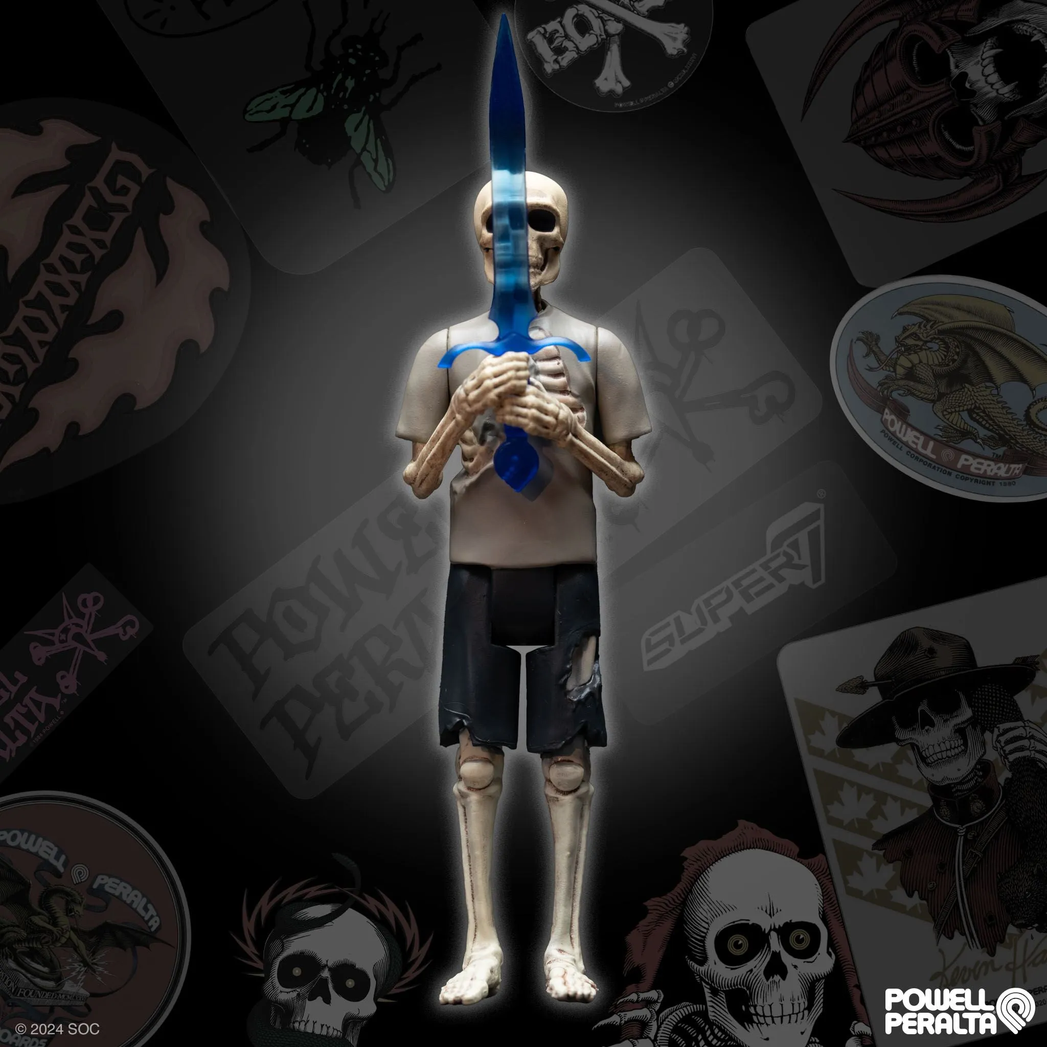 Super7 x Powell Peralta Ray "Bones" Rodriquez Wave 4 ReAction Figure