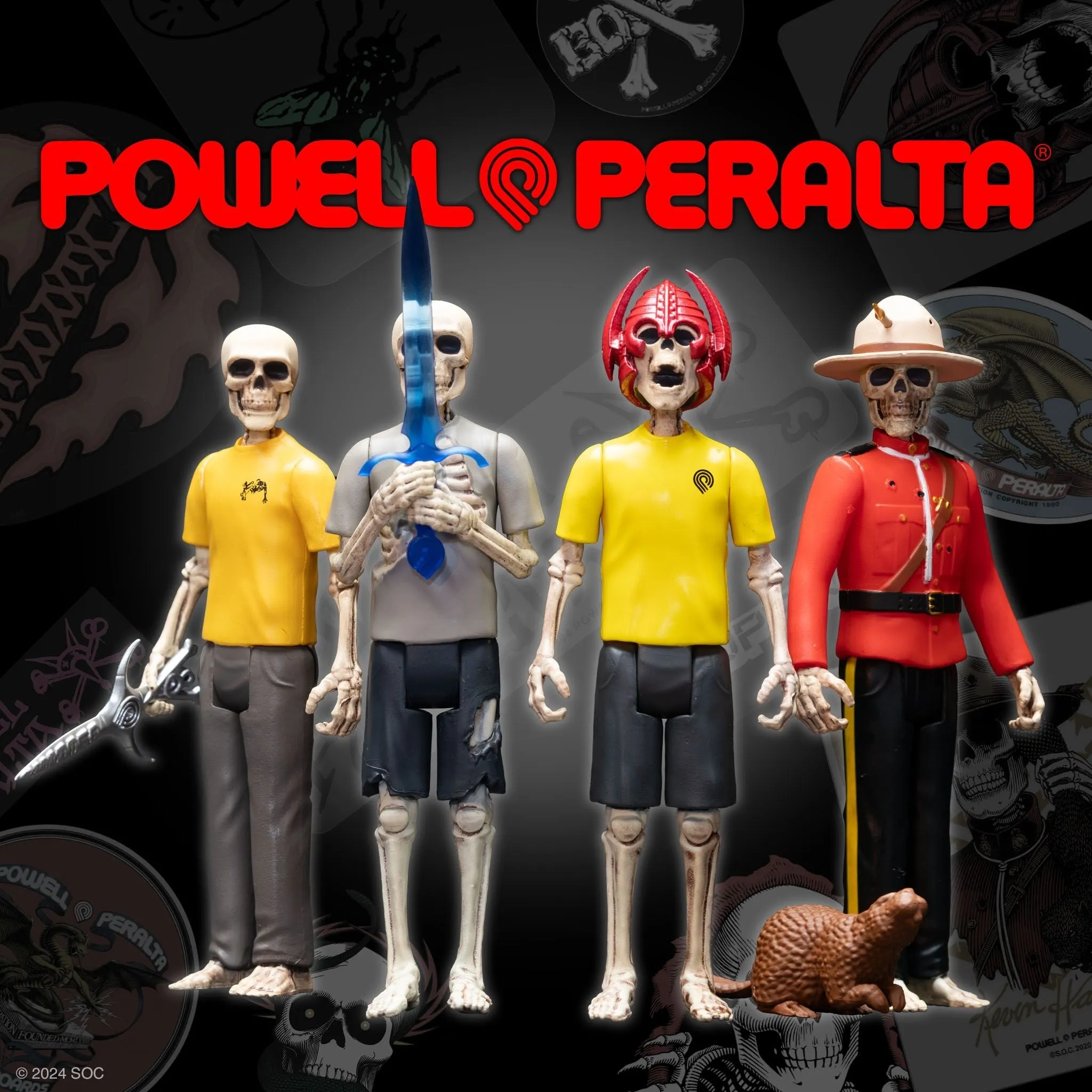 Super7 x Powell Peralta Ray "Bones" Rodriquez Wave 4 ReAction Figure