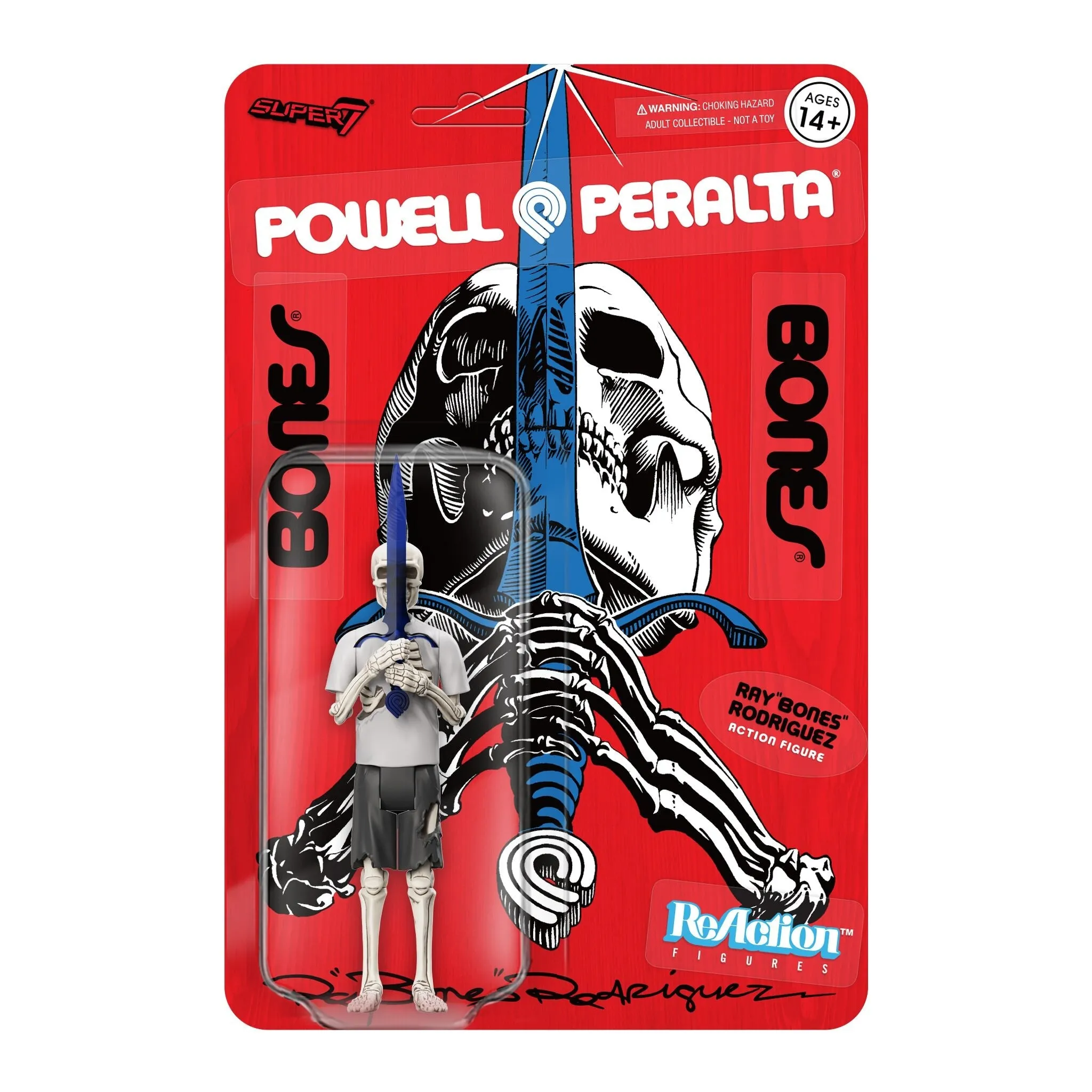 Super7 x Powell Peralta Ray "Bones" Rodriquez Wave 4 ReAction Figure
