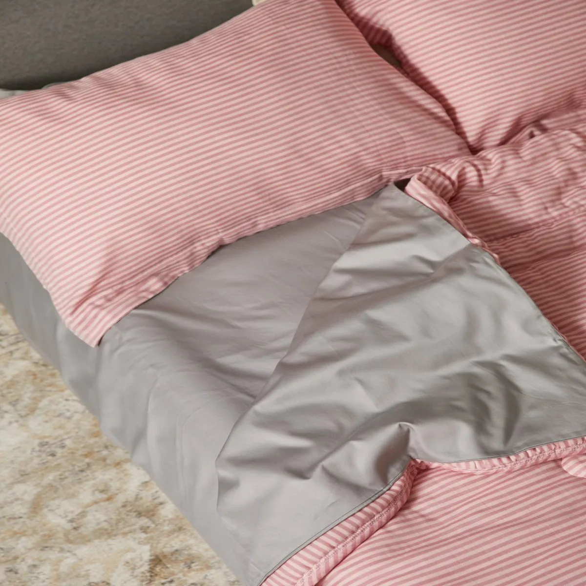 Supima Cotton Satin Bedsheets (Antimicrobial) - Grey