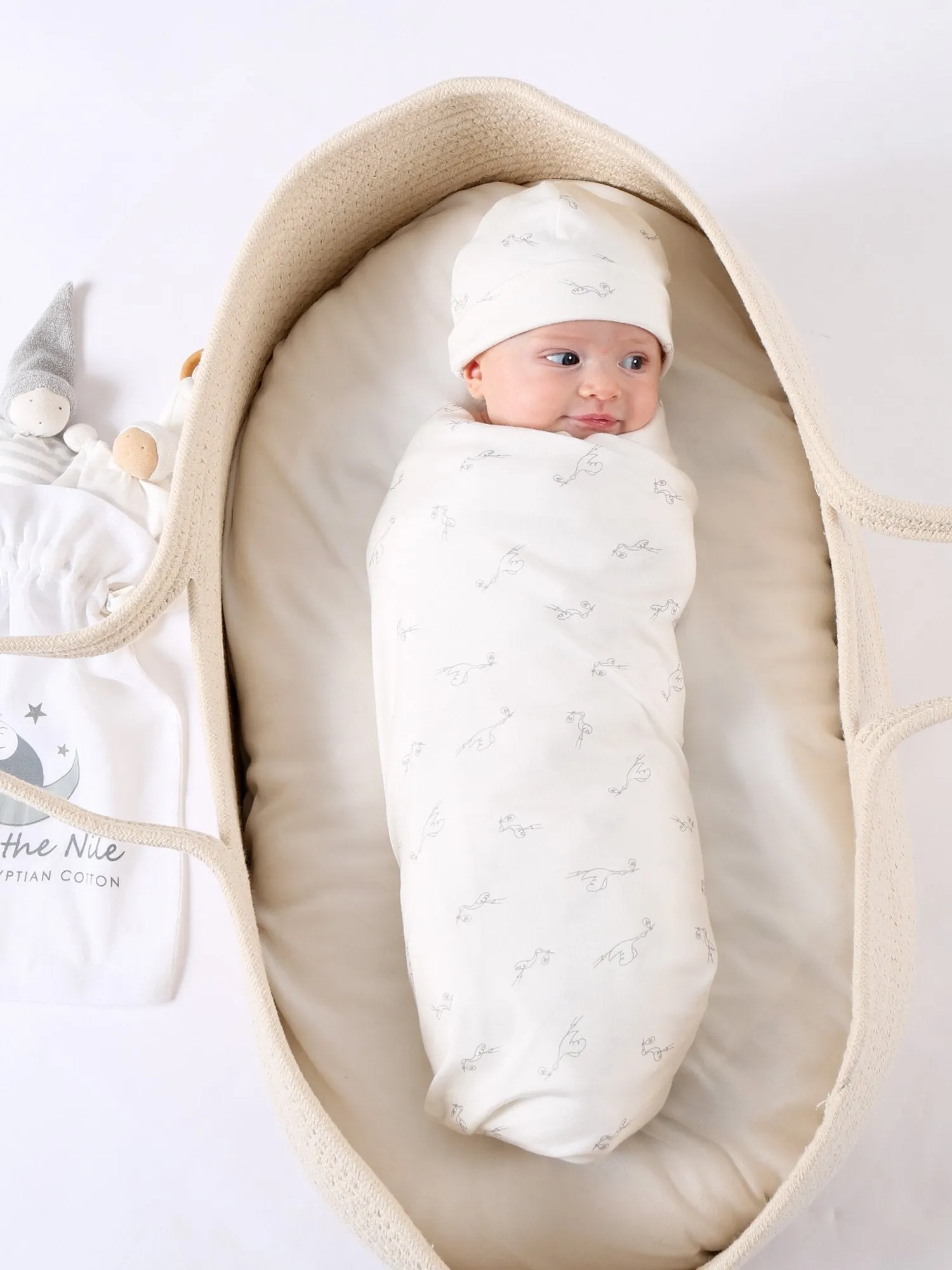 Swaddle Blanket - Stork Print